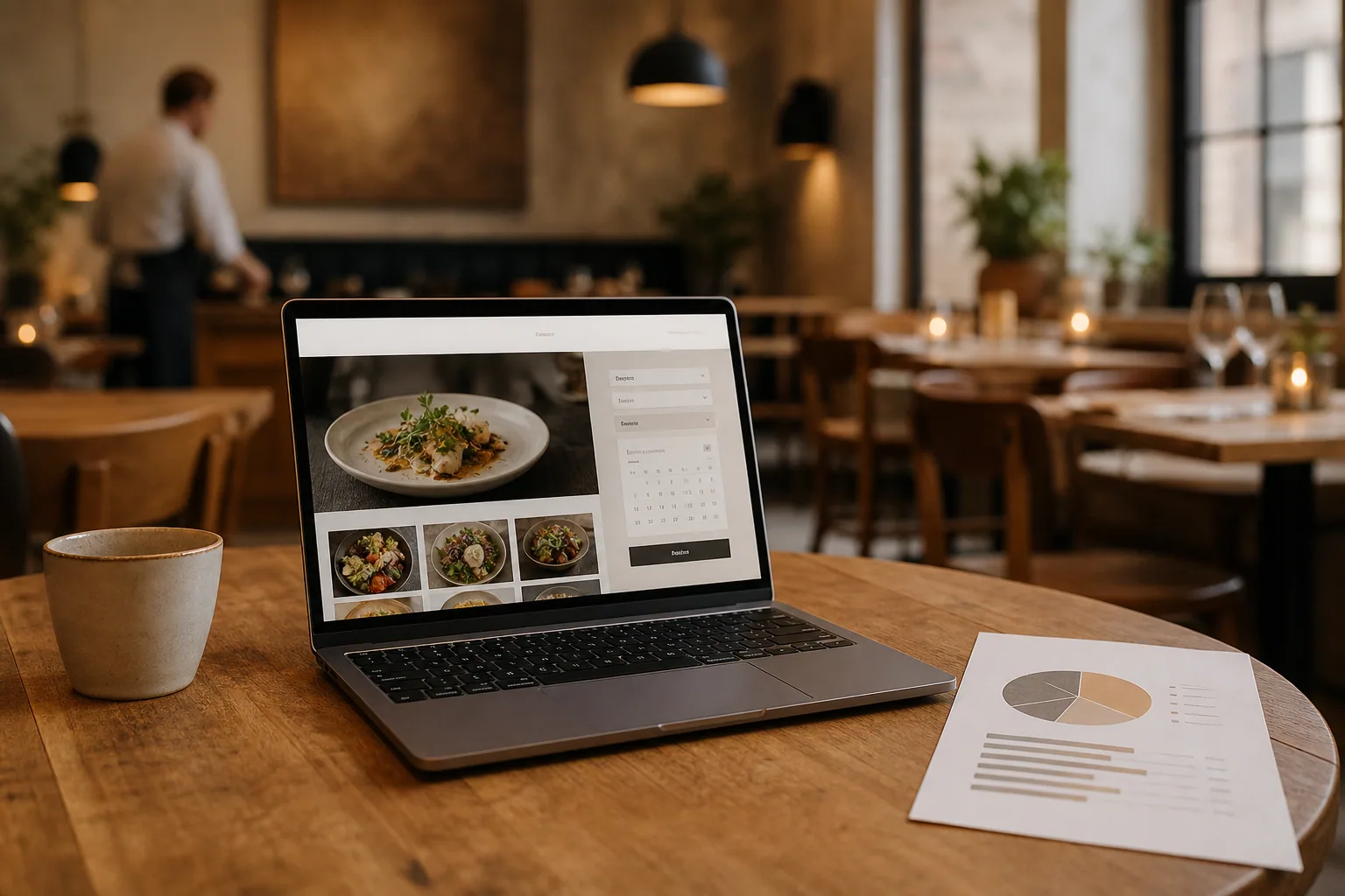 Kok og team i restaurantkøkken