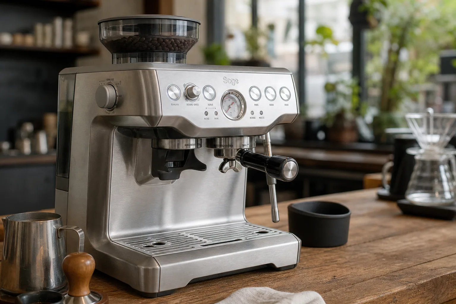 Sage Barista Express espressomaskine under test