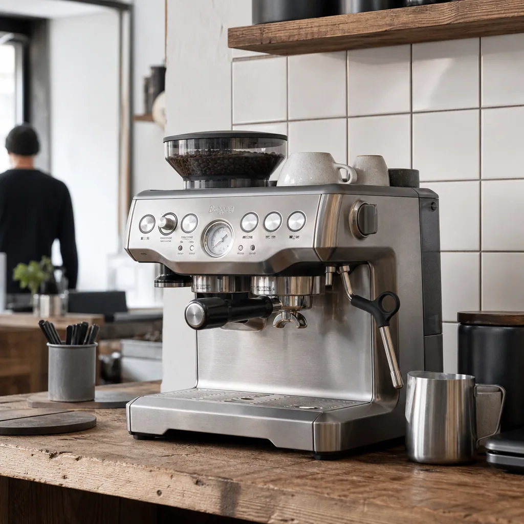 Sage Barista Express gruppe og dampslange