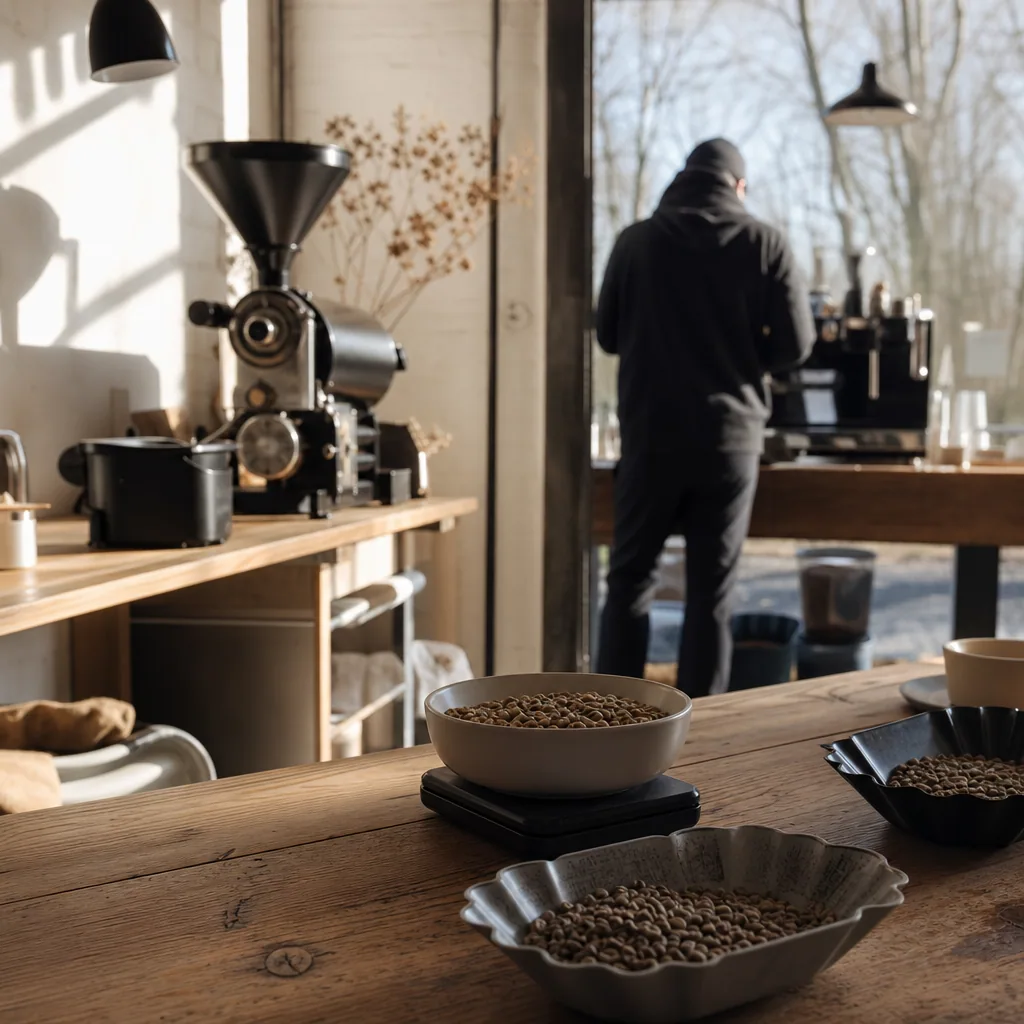 Hyggelig siddepladser på MØRK Risteri & Kaffebar