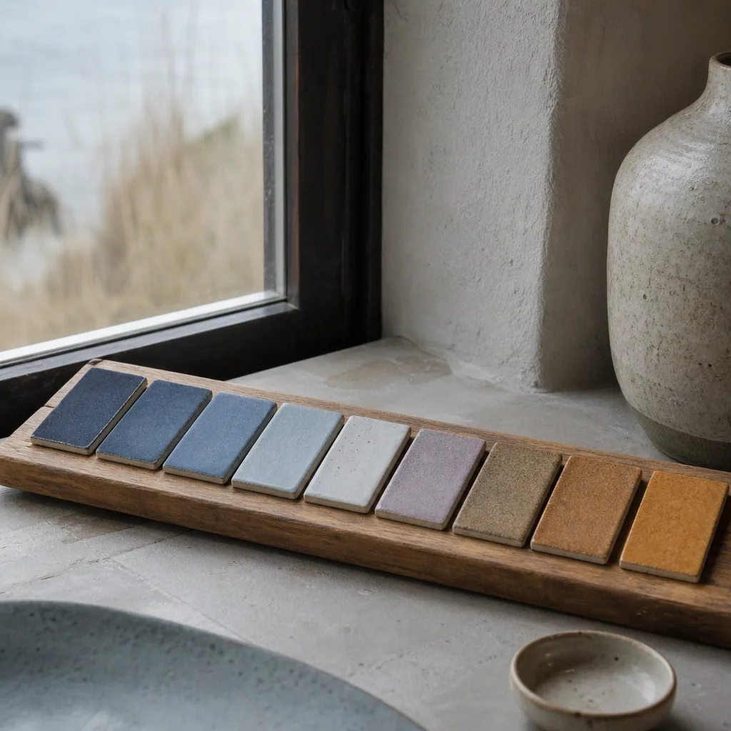 Detalje af glasur på håndlavet keramik fra LJ Design Studio