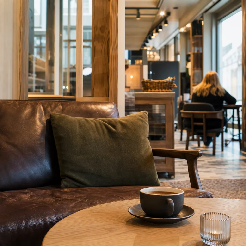 Cosy lounge område med fløjlsstole