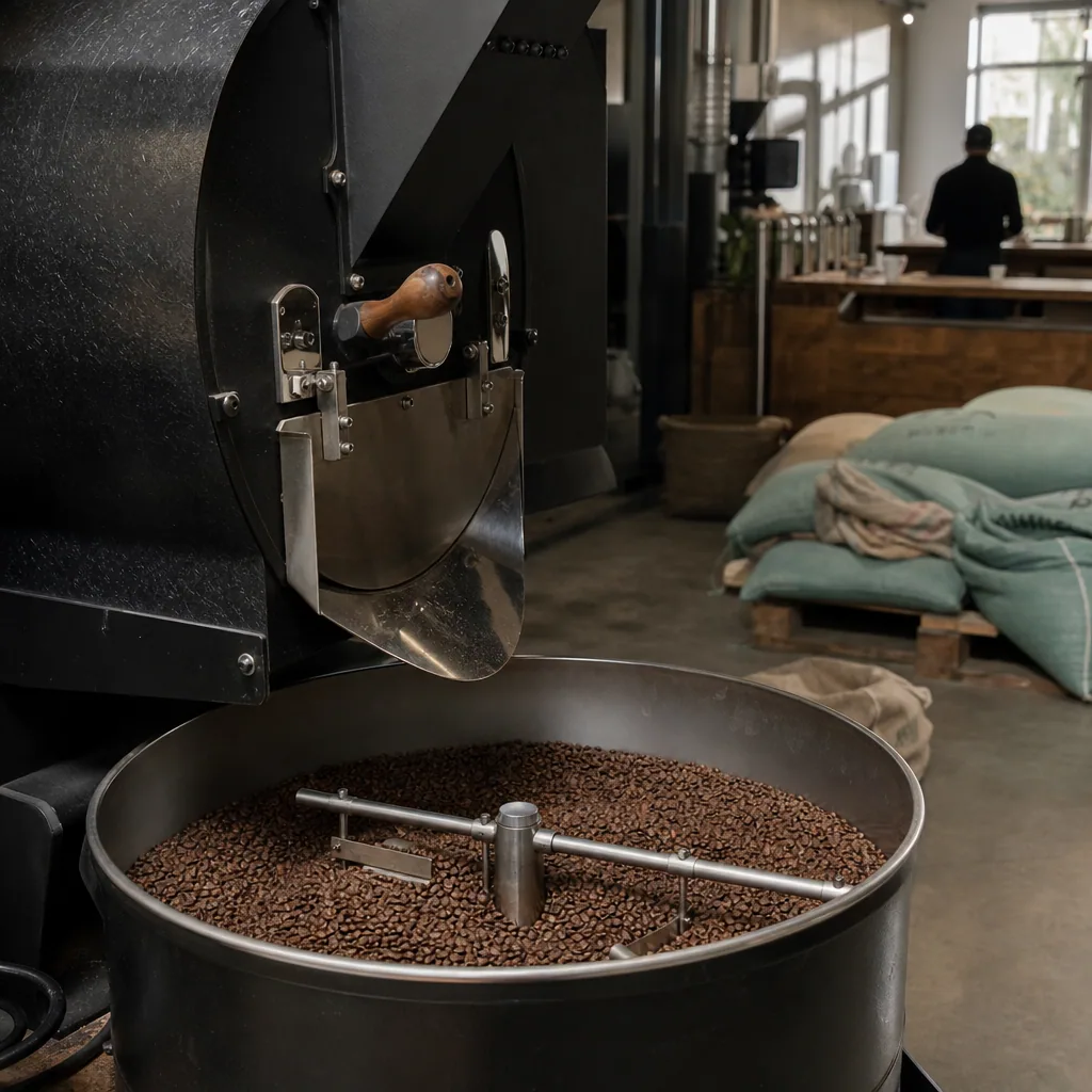 Hele kaffebønner klar til salg