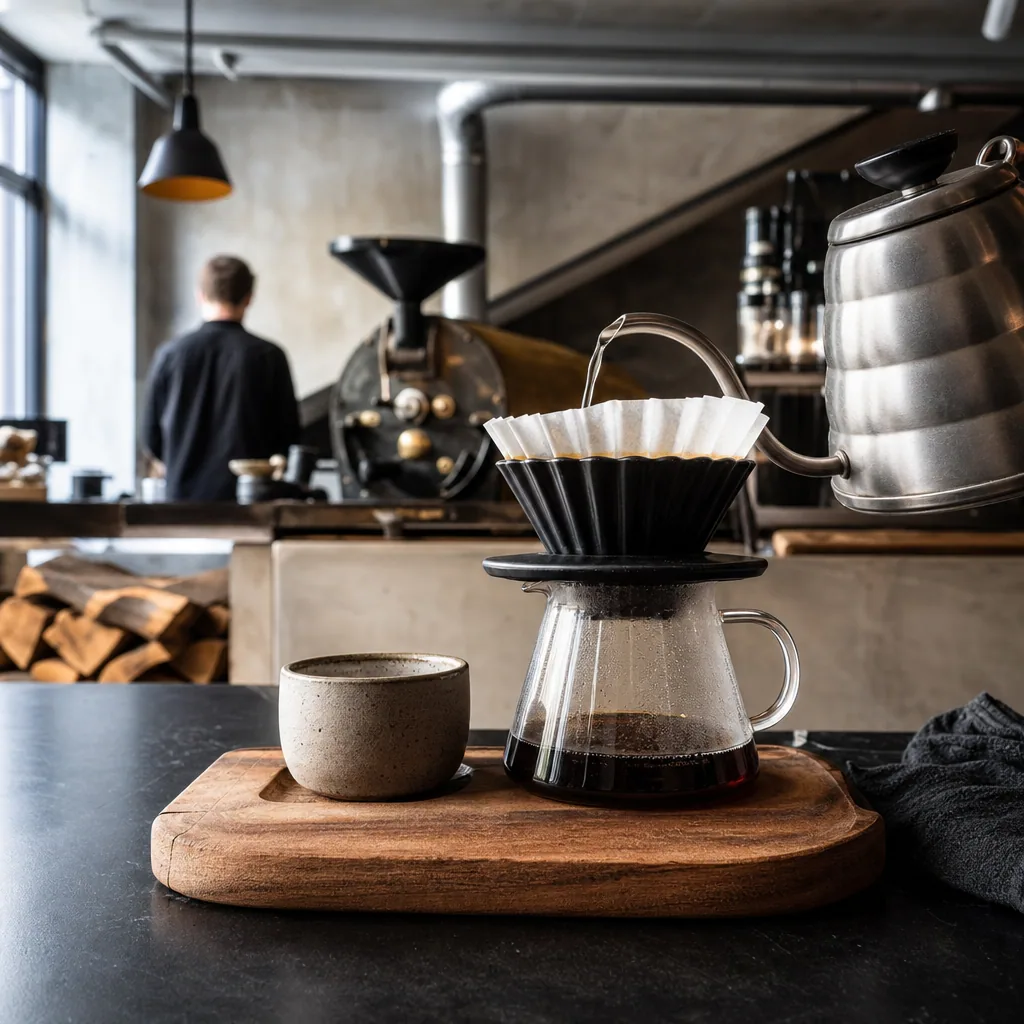 Barista brygger specialty-kaffe