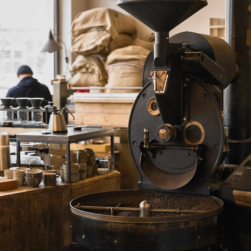 Interiør fra Kaffe Lars med autentisk indretning