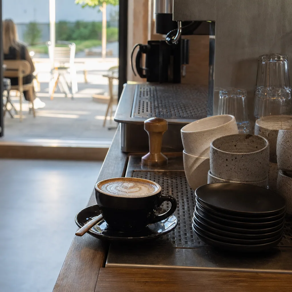 Specialty-kaffe og latte art på Café Zappa