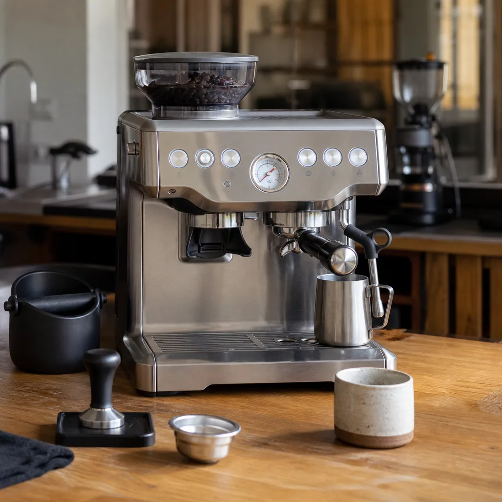 Sage Barista Express kontrolpanel detalje