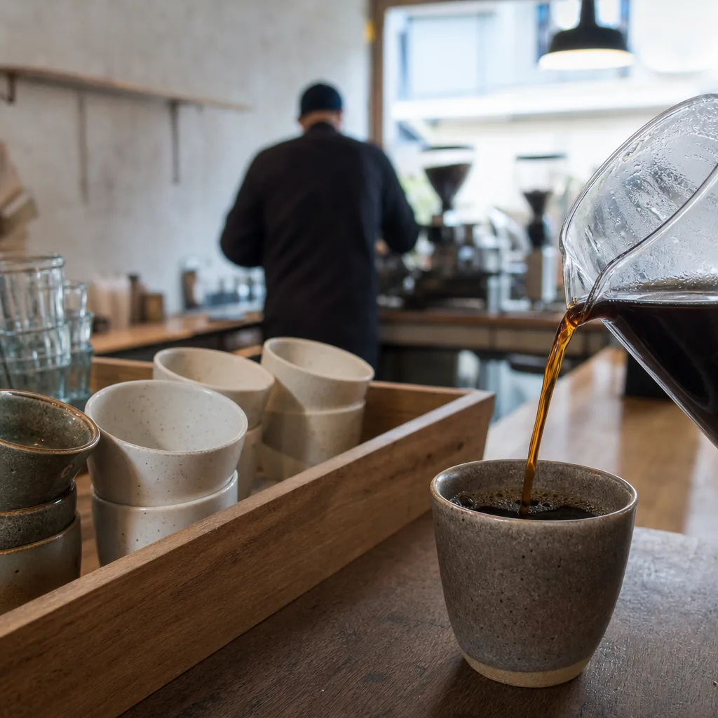 Specialty kaffe i keramik kop