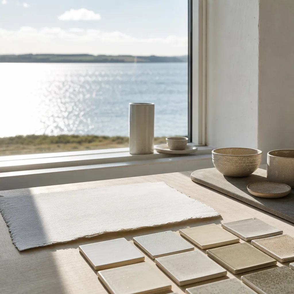 Limfjorden set fra LJ Design Studios studievindue på Mors