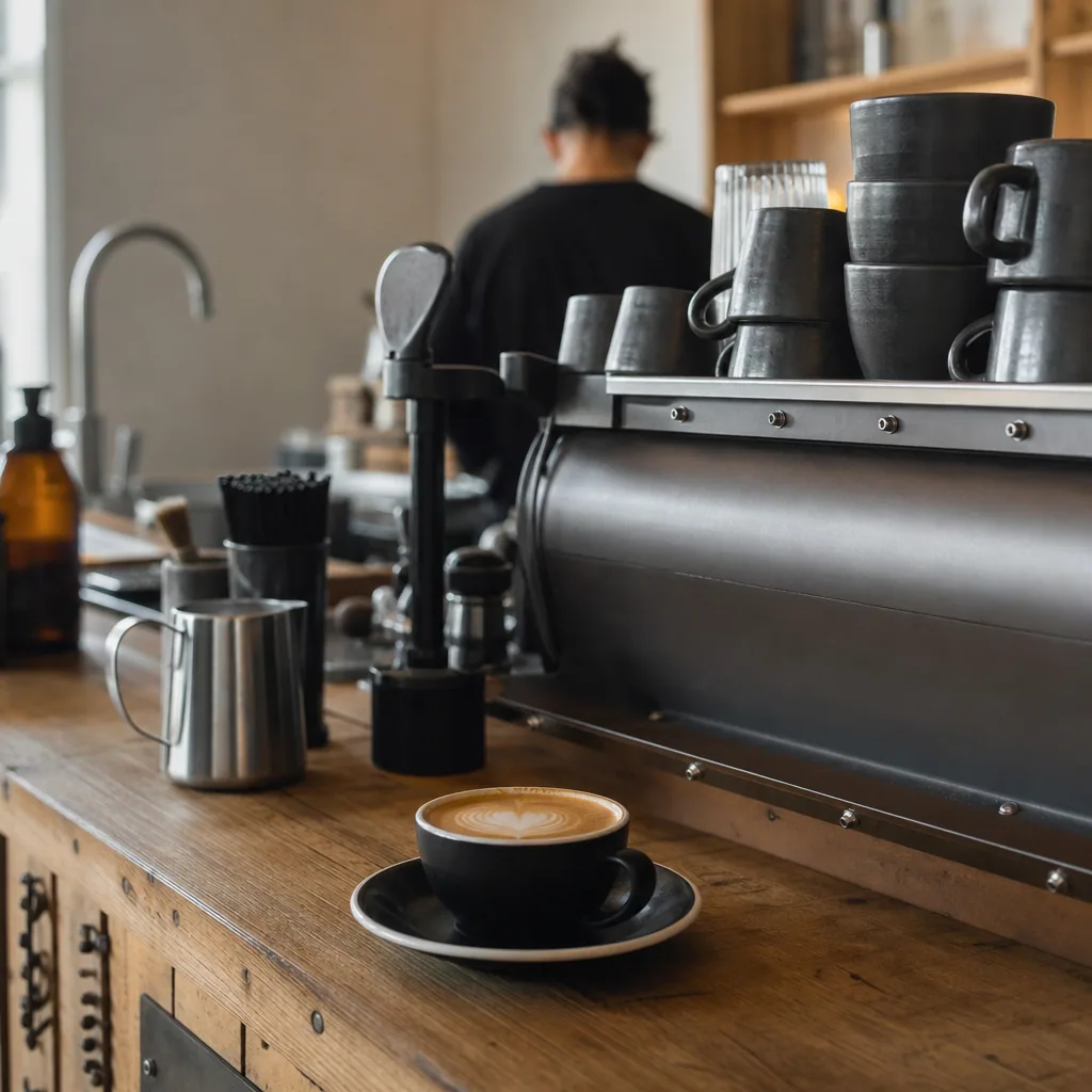 Specialty kaffe og latte art hos Riccos