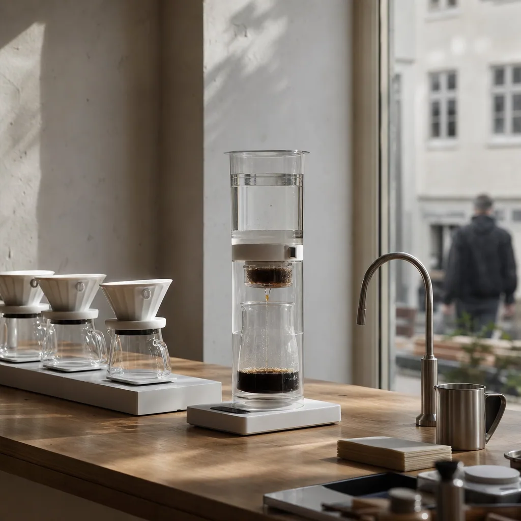 Information om kaffeens origin på væg
