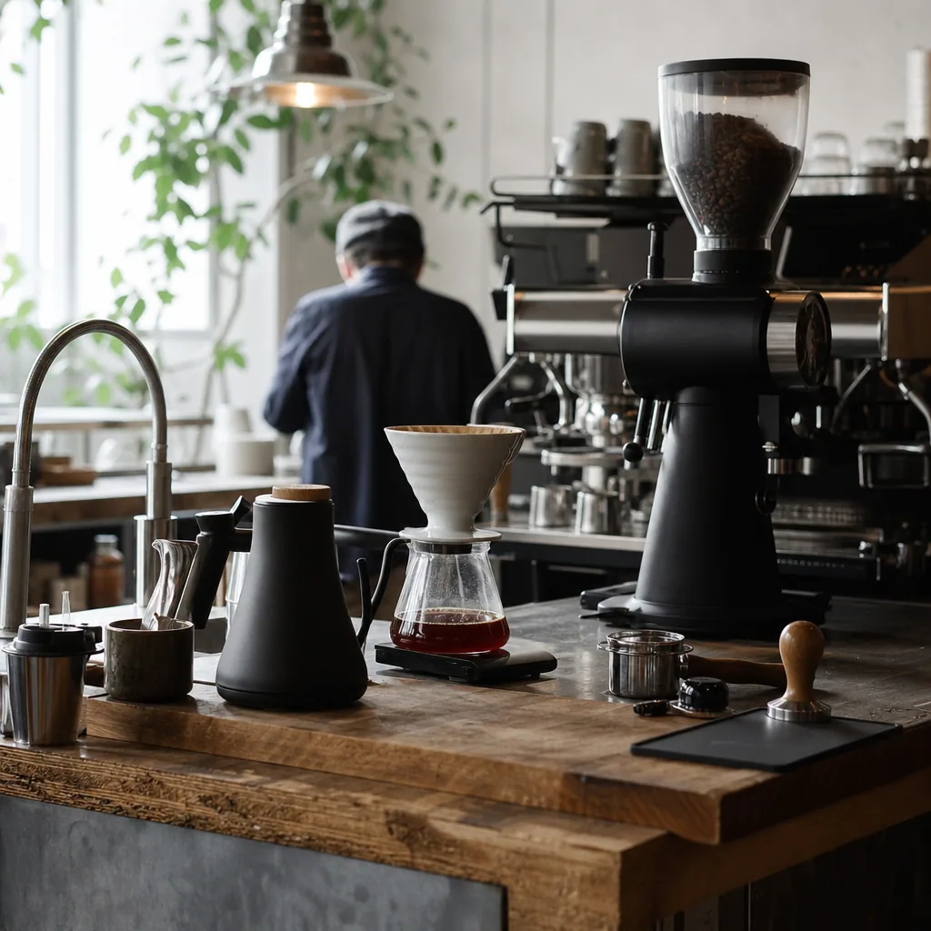Barista ved maskine