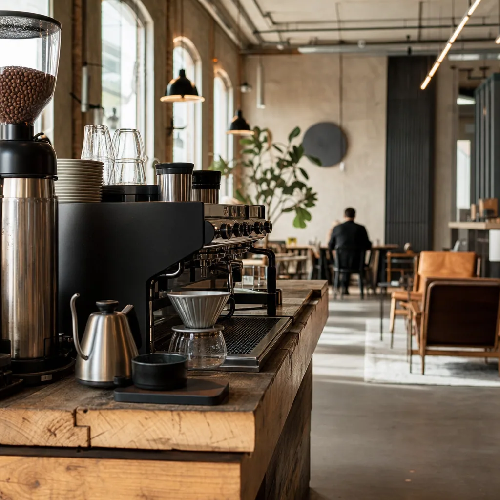 Kødbyen café exterior med vintage design og stort vindue
