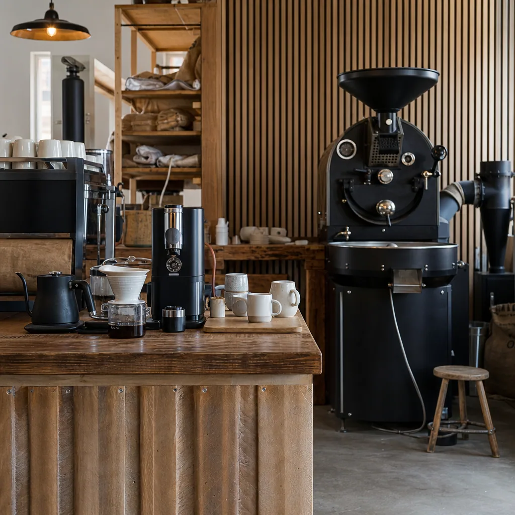 Gæster nyder kaffe på Bean Machine