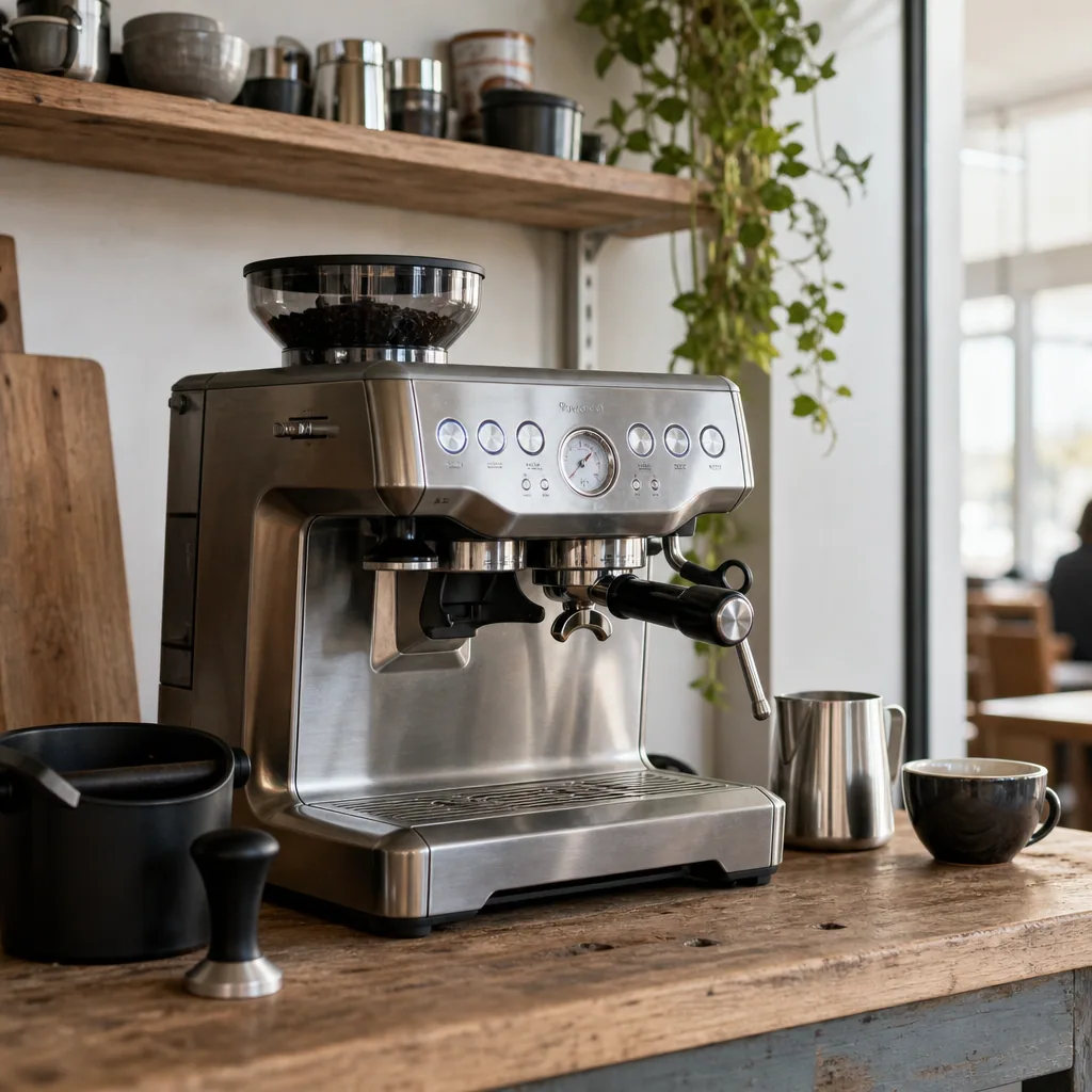 Sage Barista Express kontrolpanel detalje