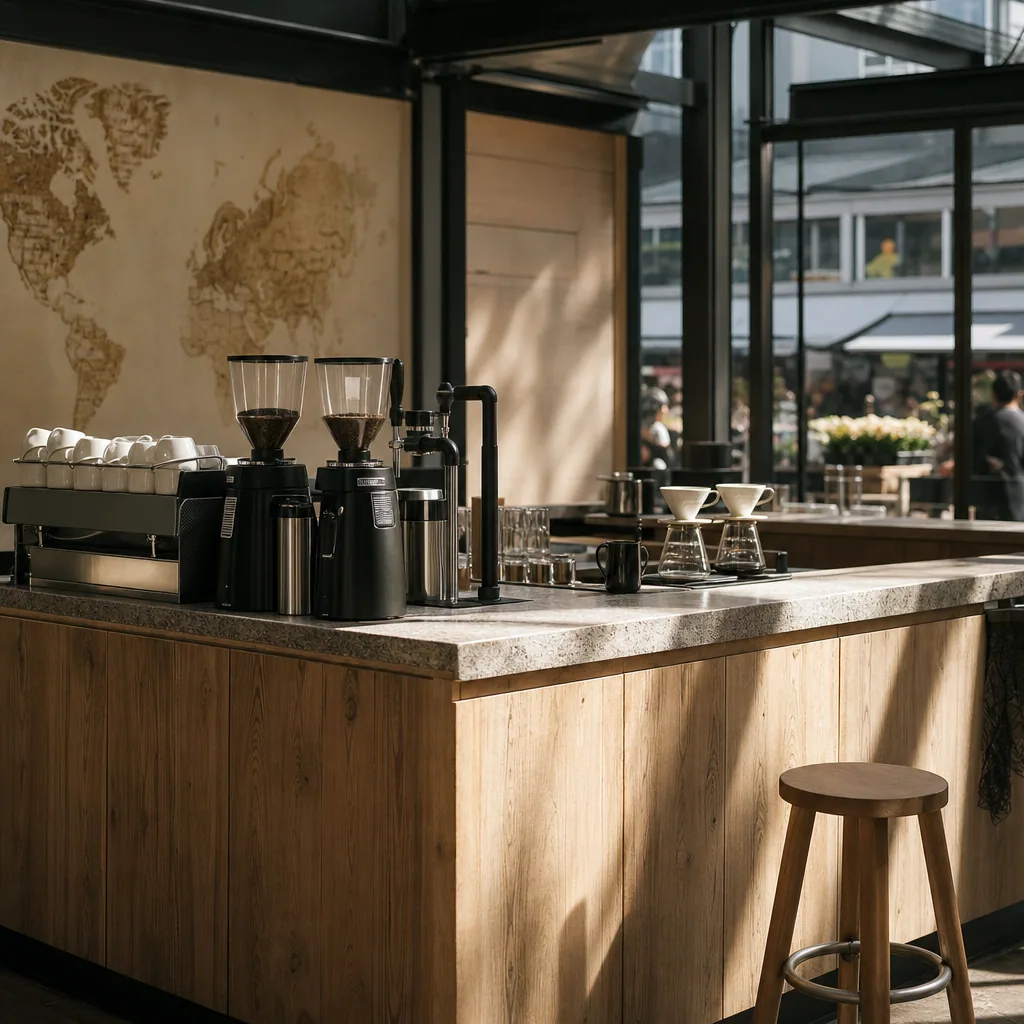 Coffee Collective bar og seating