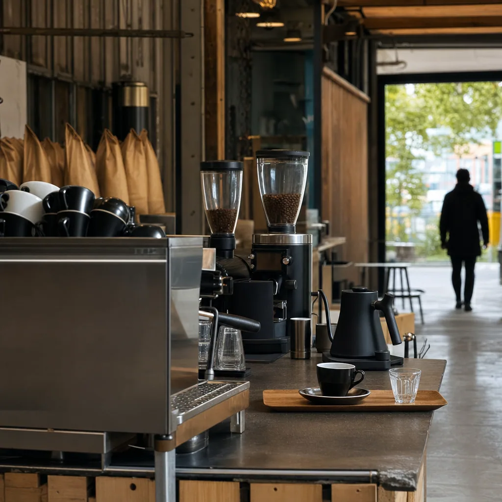 MØRK's kaffebar counter med venligt personale