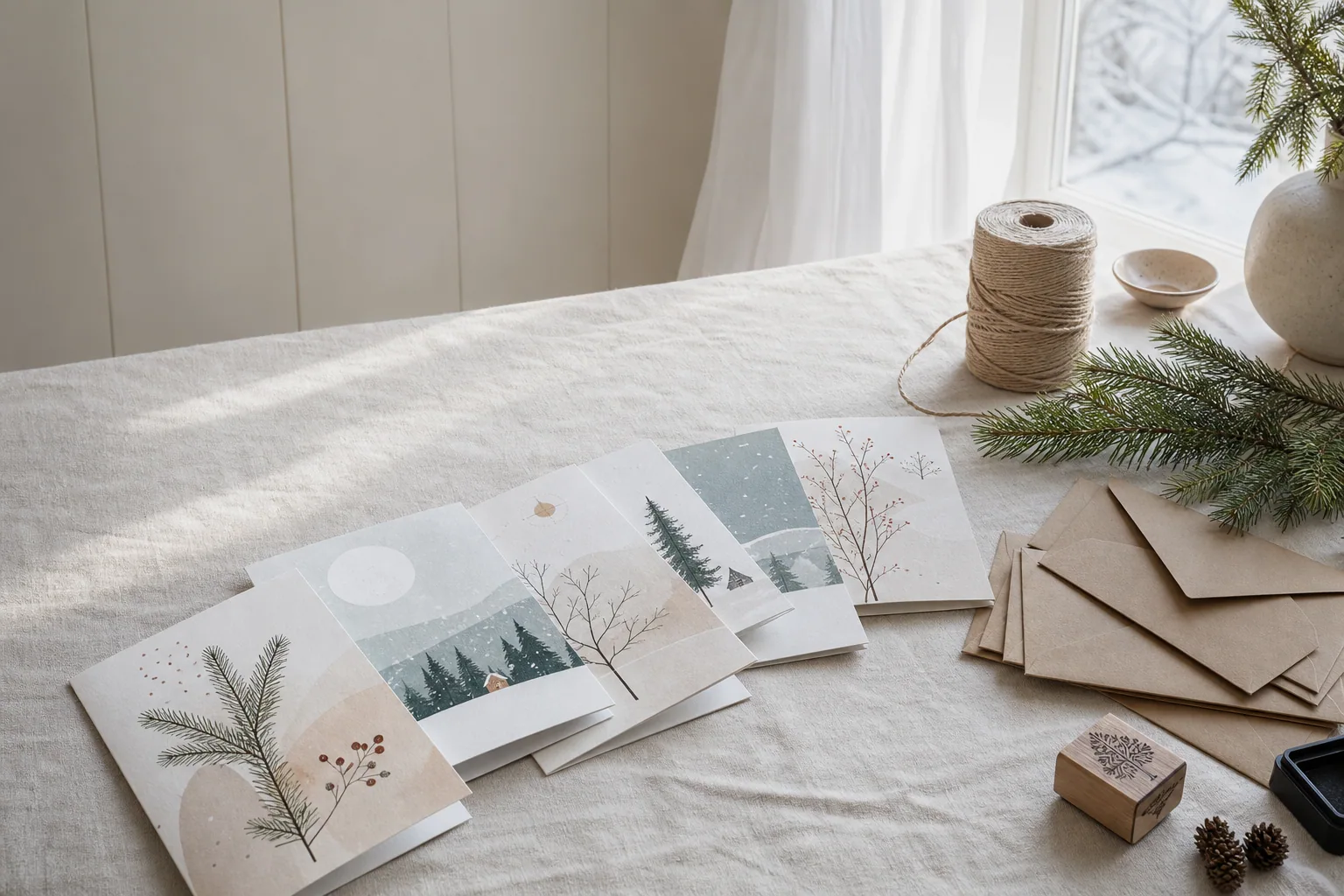 Håndlavede julekort - dansk design til jul