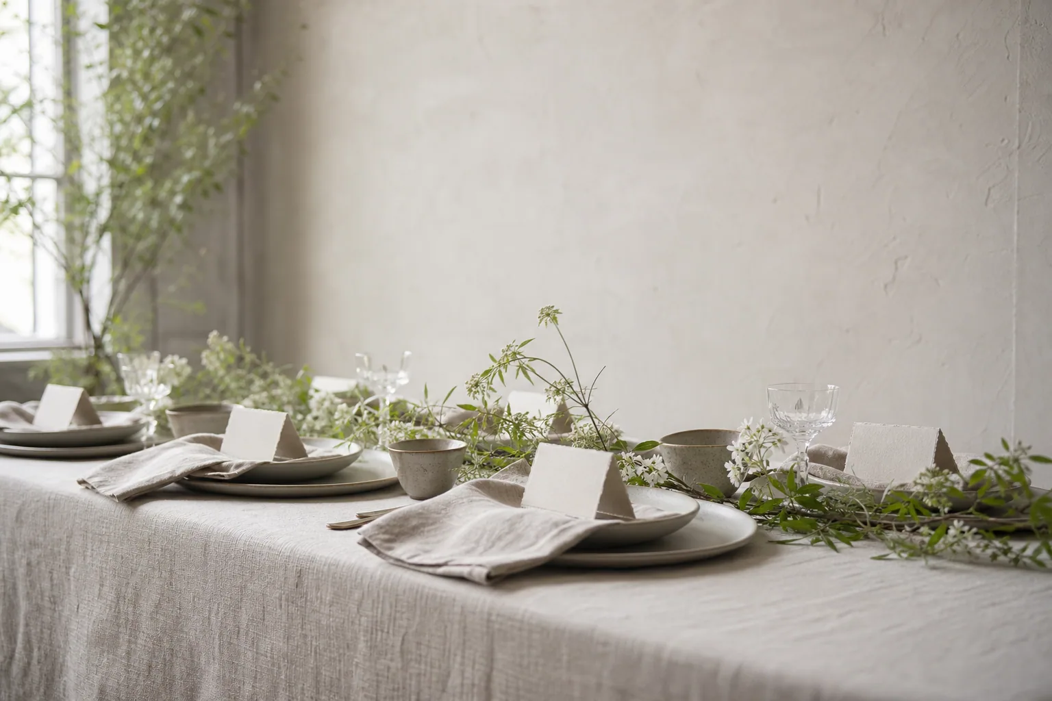 Bordkort til bryllup - håndlavede med skandinavisk elegance