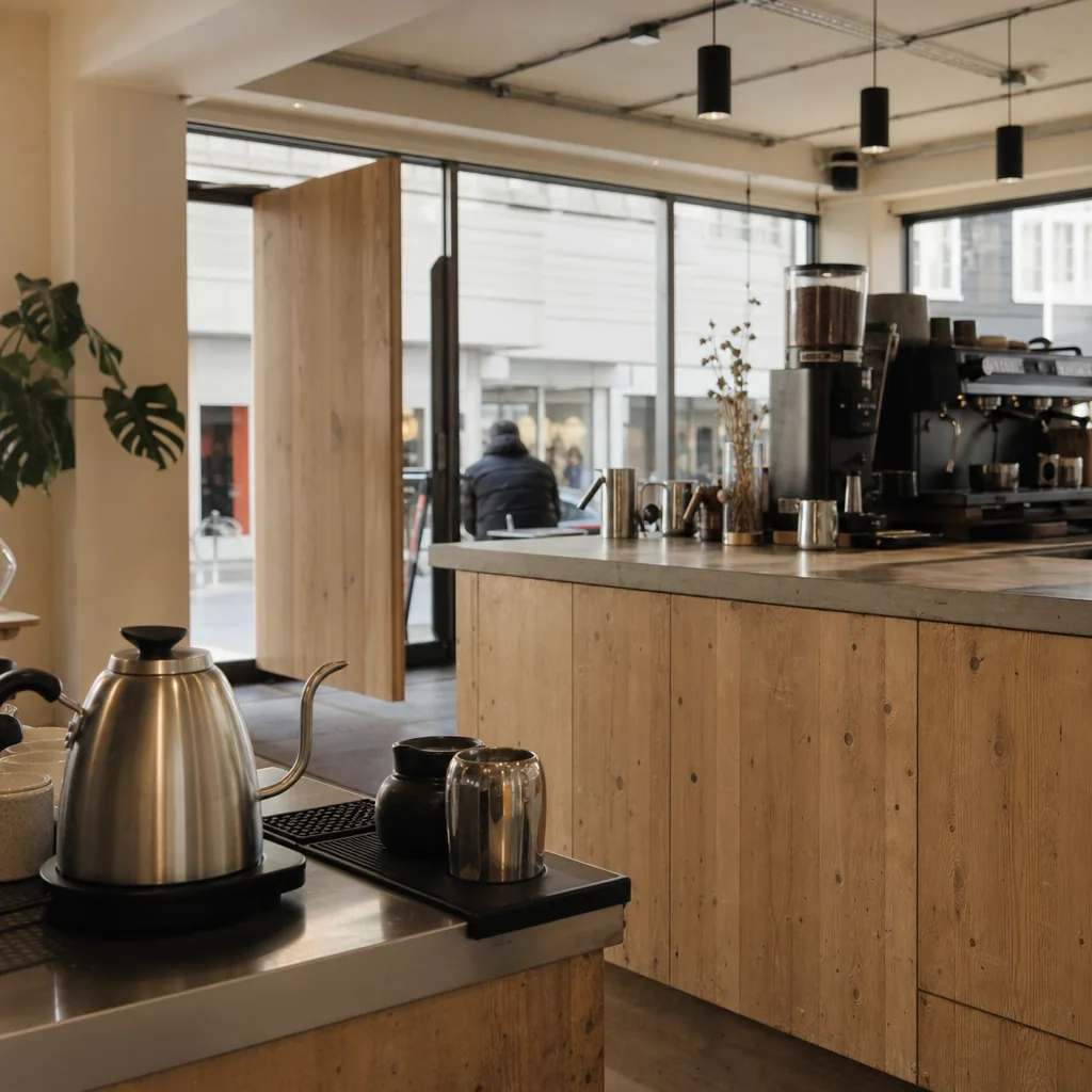 Koselige siddepladser ved KaffeBaren