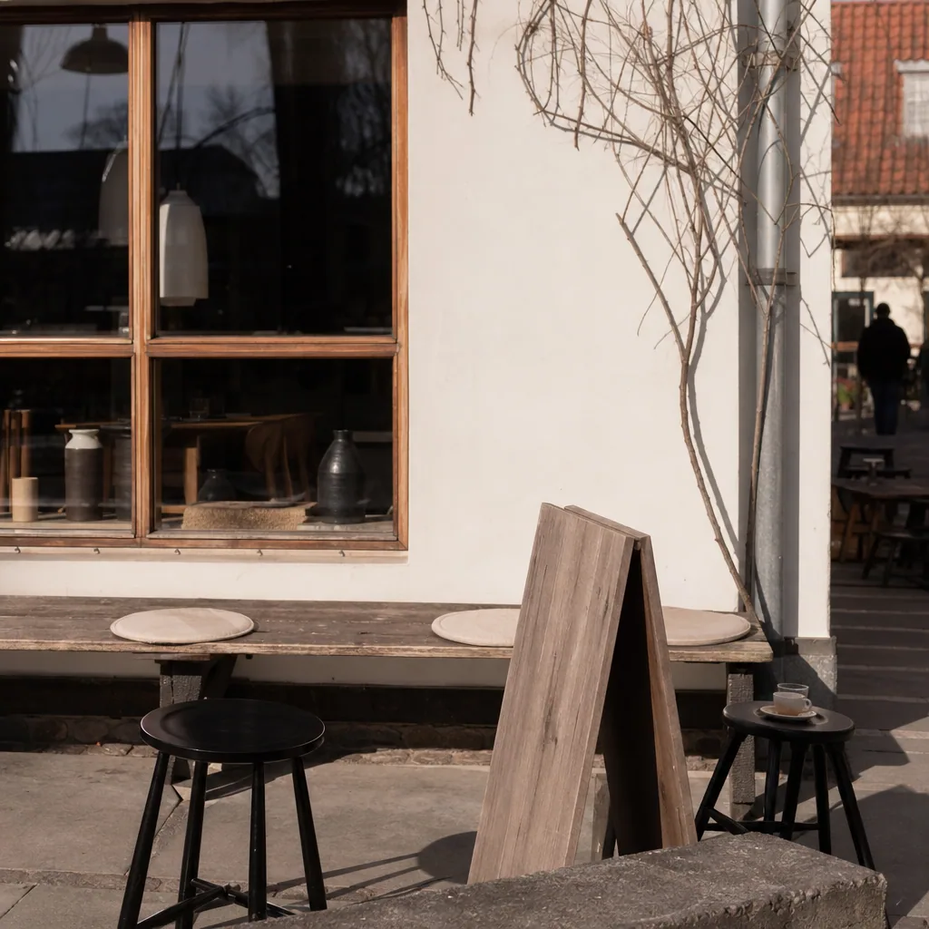 Indgangsparti til Ingolfs Kaffebar