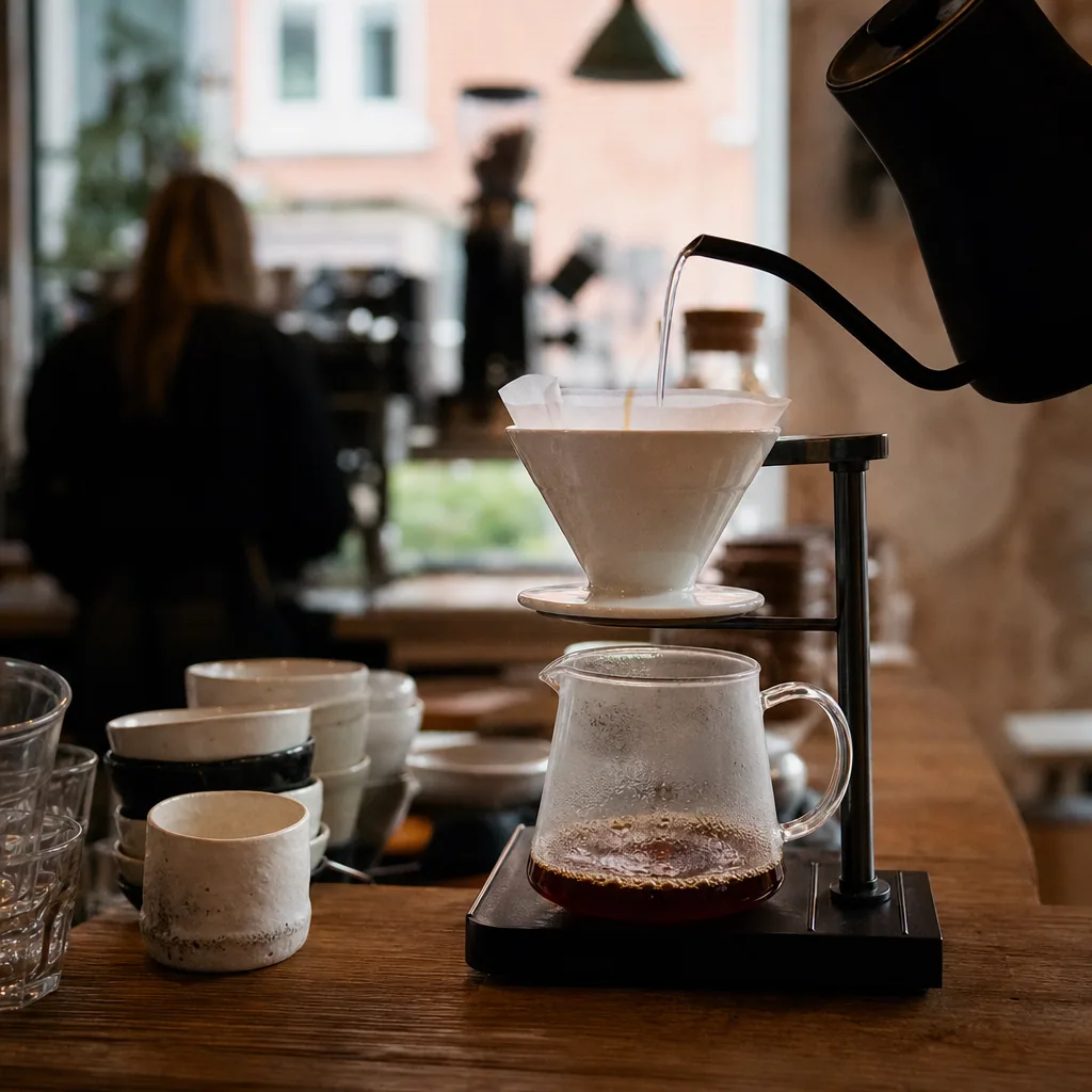 Espressoudtræk i bar