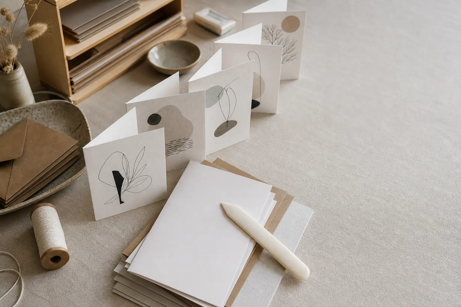 Håndlavede kort - illustrerede designkort til alle lejligheder