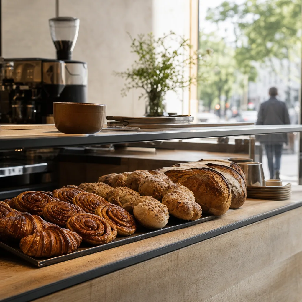 Klassiske bagværker og croissanter